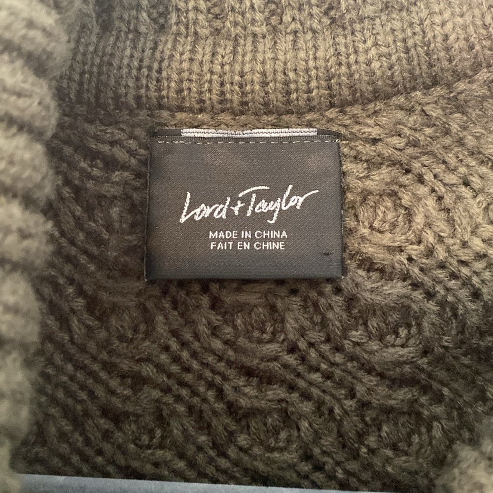 Lord & Taylor Knit Poncho Sweater - Picture 4 of 9